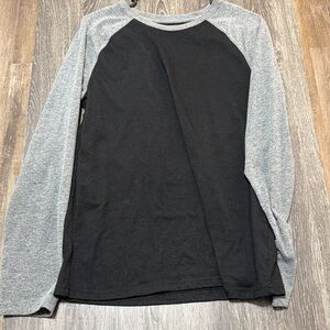 Black and Gray Long Sleeve Raglan Shirt